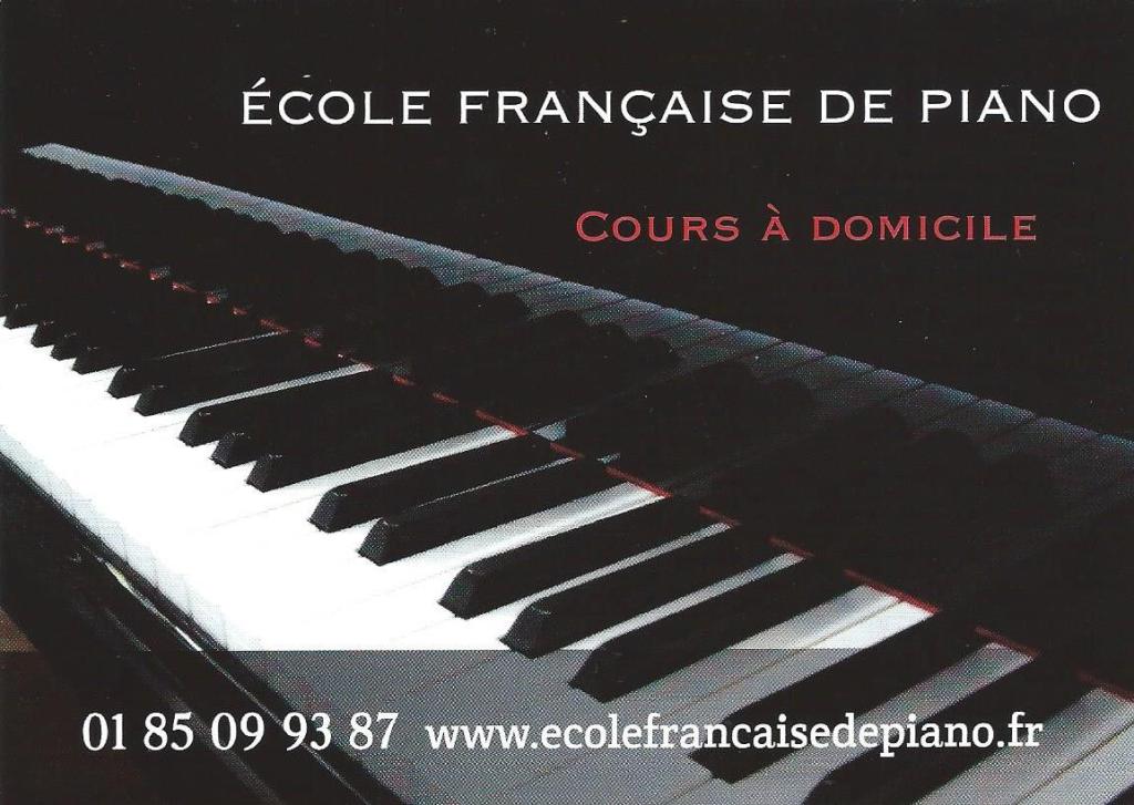 Une école de piano à domicile : l&rsquo;Ecole Française de&nbsp;Piano